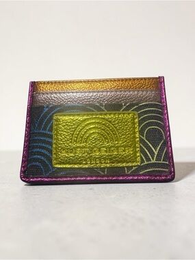 Kurt Geiger London Southbank card holder - Metallic Rainbow